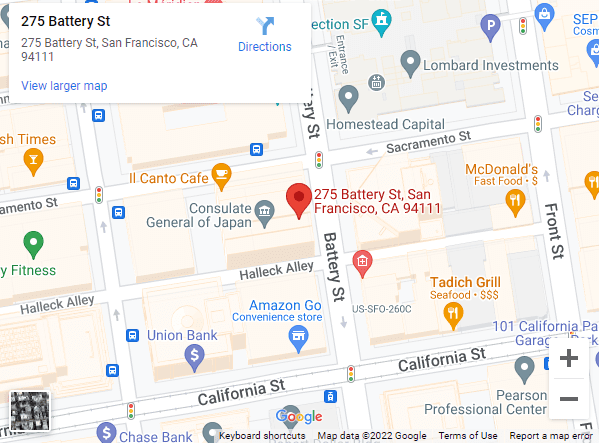 Maps view of office location